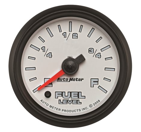 Autometer Pro-Cycle Gauge Fuel Level 2 1/16in 0-280 Programmable White