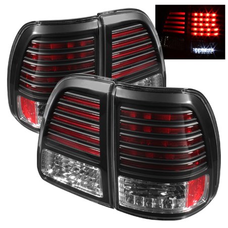 Spyder Toyota Land Cruiser 98-05 LED Tail Lights Black ALT-YD-TLAN98-LED-BK