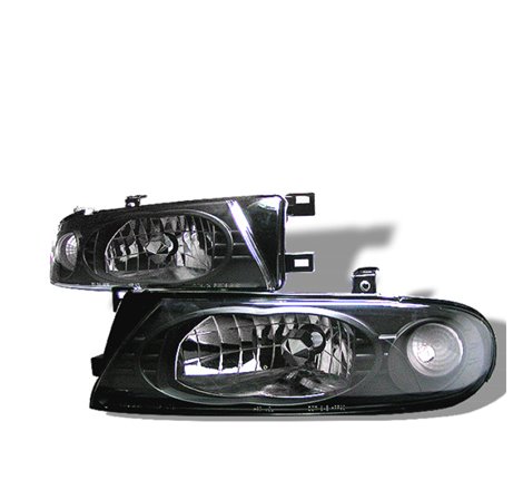 Spyder Nissan Altima 93-97 Crystal Headlights Black HD-YD-NA93-BK