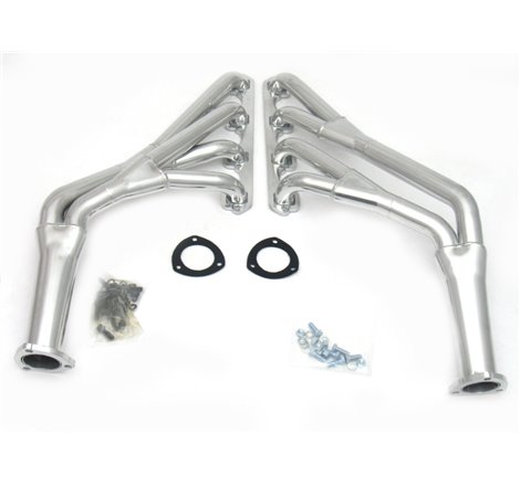 JBA 65-70 Ford Mustang 260-302 SBF 1-1/2in-1-3/4in Primary Silver Ctd Tri Y Header