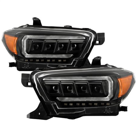 Spyder 16-20 Toyota Tacoma Halogen Model Only High-Power LED Headlights - Black PRO-YD-TT16HALAP-BK