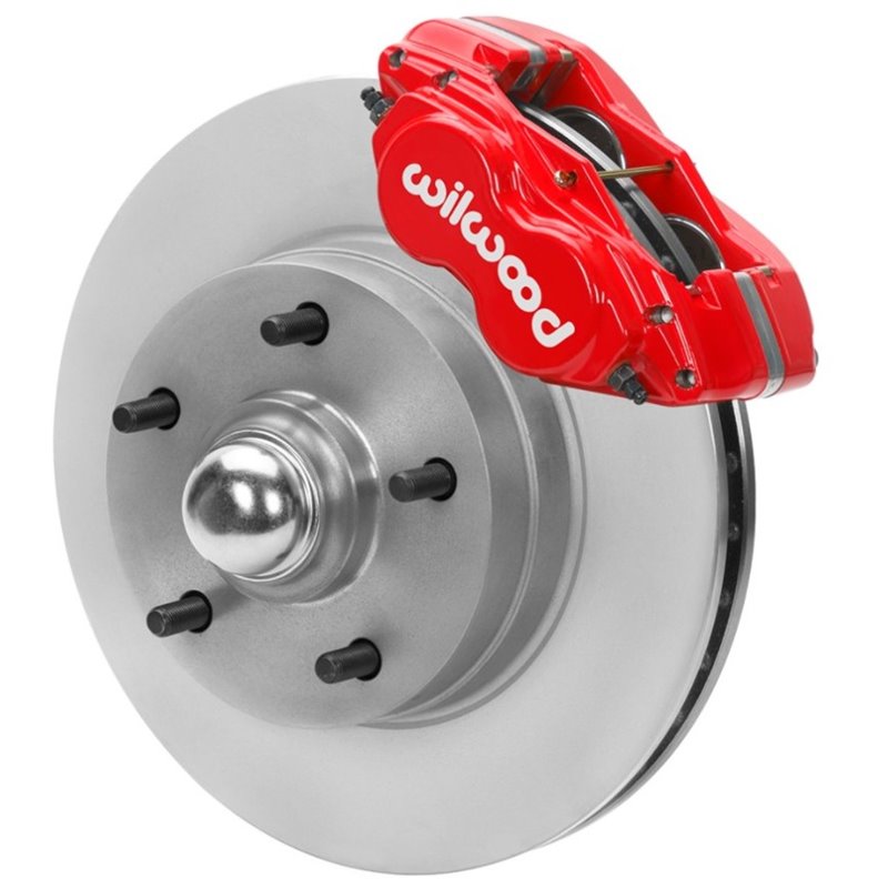 Wilwood 70-81 FBody/75-79 A&XBody Dynalite Frt Brk Kit 11in Rtr Red Calipers Use w/ Pro Drop Spindle