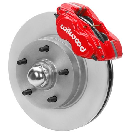 Wilwood 70-81 FBody/75-79 A&XBody Dynalite Frt Brk Kit 11in Rtr Red Calipers Use w/ Pro Drop Spindle