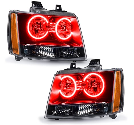 Oracle 07-13 Chevrolet Avalanche Pre-Assembed SMD Headlights - Red