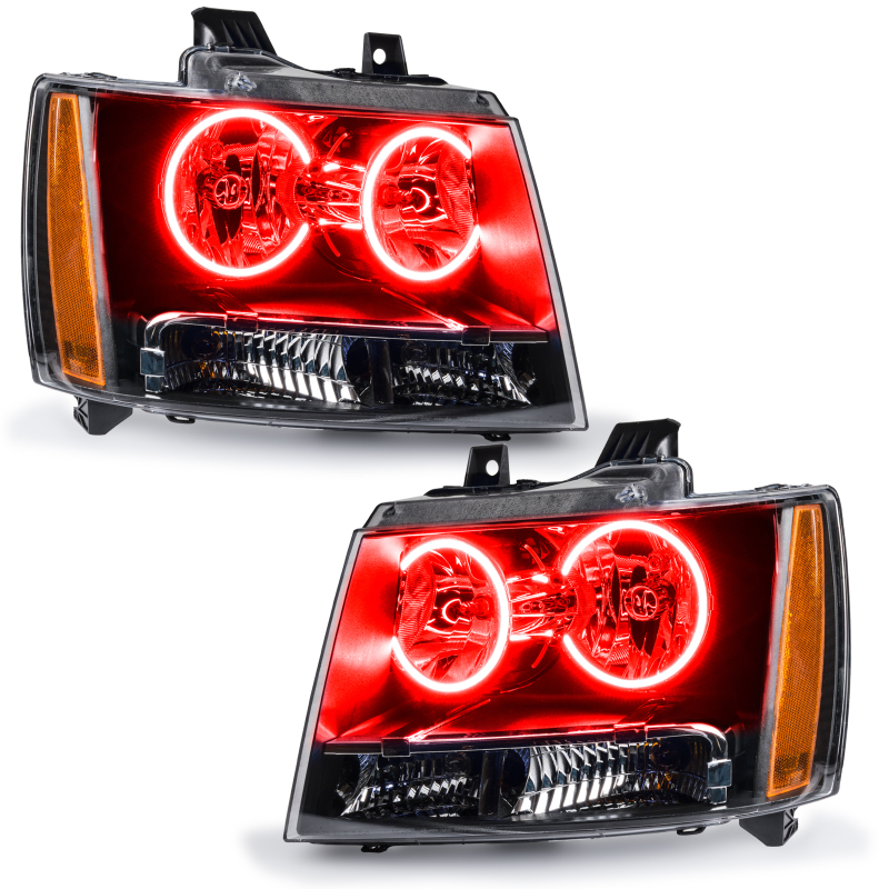 Oracle 07-13 Chevrolet Avalanche Pre-Assembed SMD Headlights - Red