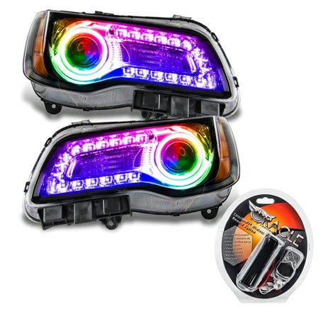 Oracle 11-14 Chrysler 300C SMD HL - Black - NON HID - ColorSHIFT DRL - ColorSHIFT