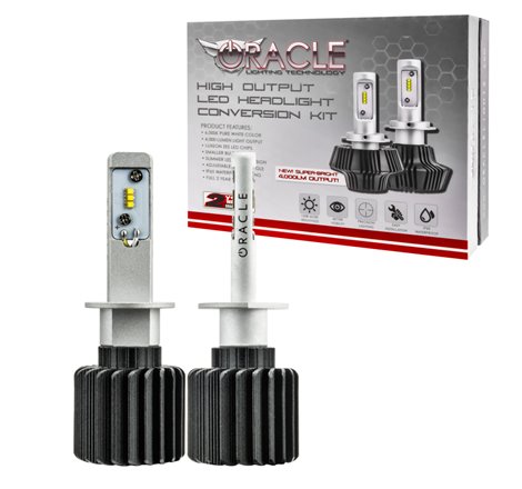 Oracle H1 4000 Lumen LED Headlight Bulbs (Pair) - 6000K