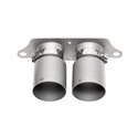 SOUL 14-19 Porsche 991.2 GT3 / GT3 RS Bolt-On Exhaust Tips - 4in Straight Cut Signature Satin Tips
