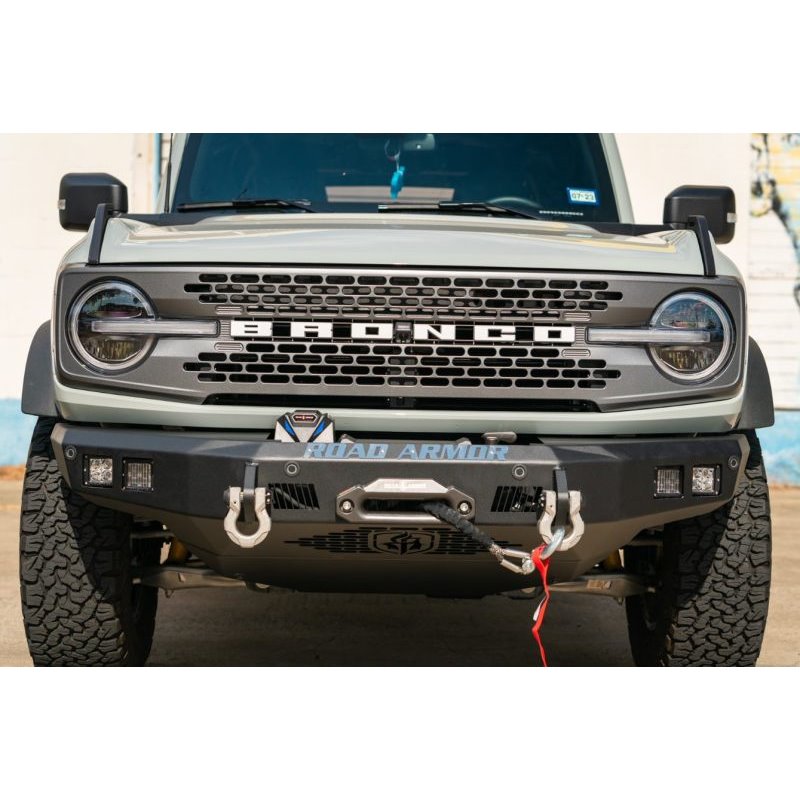 Road Armor 2021+ Ford Bronco Stealth Front Winch Bumper - Tex Blk