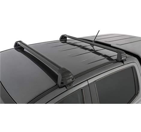 Rhino-Rack 11-20 Ford Ranger PX 4 Door Double Cab Vortex ROC25 Flush 2 Bar Roof Rack - Black