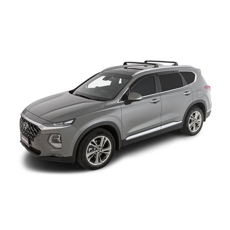 Rhino-Rack 19-22 Hyundai Santa Fe TM 5 Door SUV w/Flush Rails Vortex RVP 2 Bar Roof Rack - Black