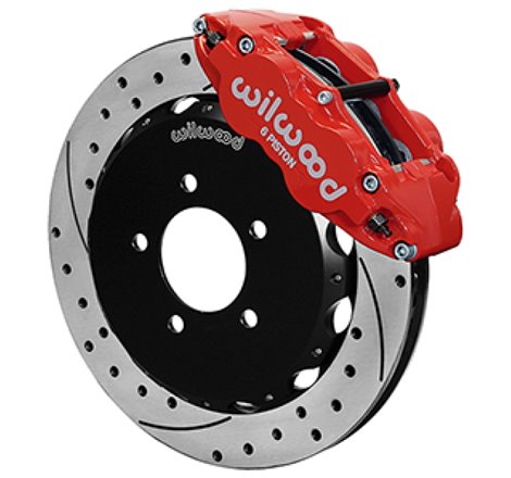 Wilwood 2013+ Honda Civic OEM 57mm Forged Narrow Superlite 6R Big Brake Front Brake Kit - Red