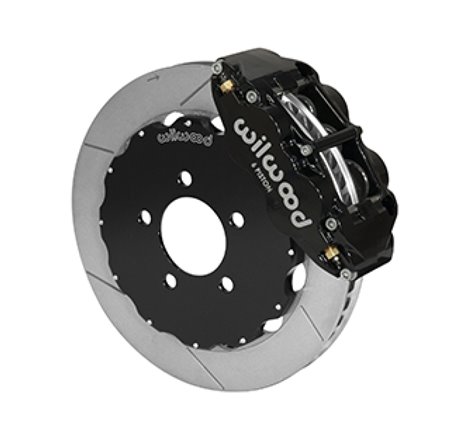 Wilwood Narrow Superlite 6R Front Big Brake Kit 12.88in Slotted Black 05-11 Ford Crown Victoria