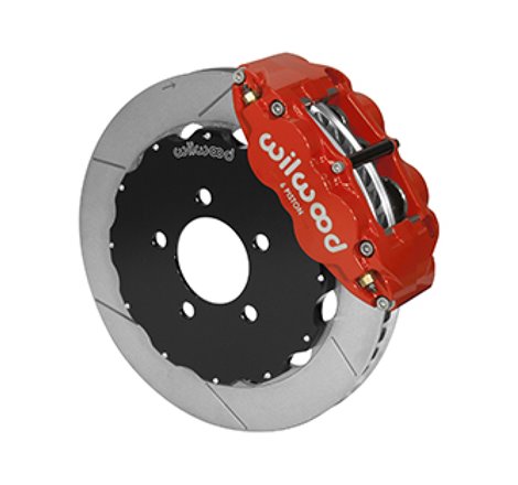 Wilwood 03-11 Ford Crown Victoria Narrow Superlite 6R Big Brake Front Brake Kit 12.88in Slotted Red