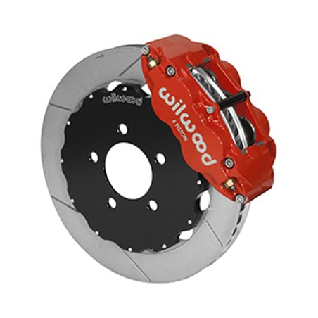 Wilwood 03-11 Ford Crown Victoria Narrow Superlite 6R Big Brake Front Brake Kit 12.88in Slotted Red