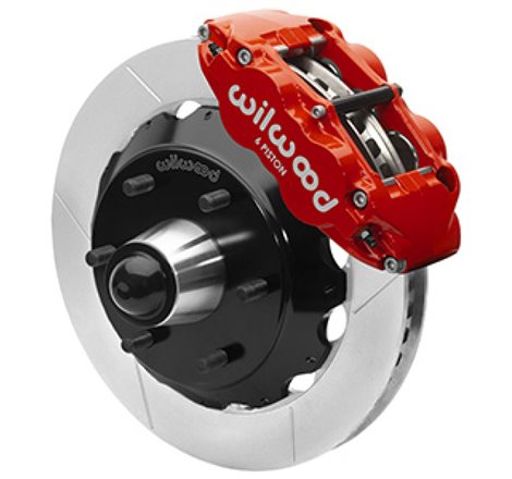 Wilwood 63-87 C10 CPP Spindle FNSL6R Front BBK 13in Slotted 6x5.5 BC - Red