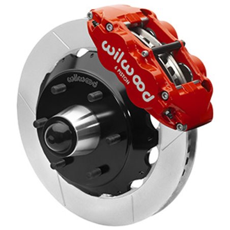 Wilwood 63-87 C10 CPP Spindle FNSL6R Front BBK 13in Slotted 6x5.5 BC - Red