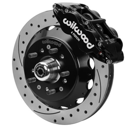 Wilwood Forged 6 Piston Superlite Caliper, GT 48 Vane Spec37 Drilled & Slotted Rotor - 12.88x1.25