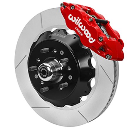 Wilwood Forged 6 Piston Red Superlite Caliper, SRP 72 Vane Vented Spec37 Slotted Rotor - 14.00x1.25