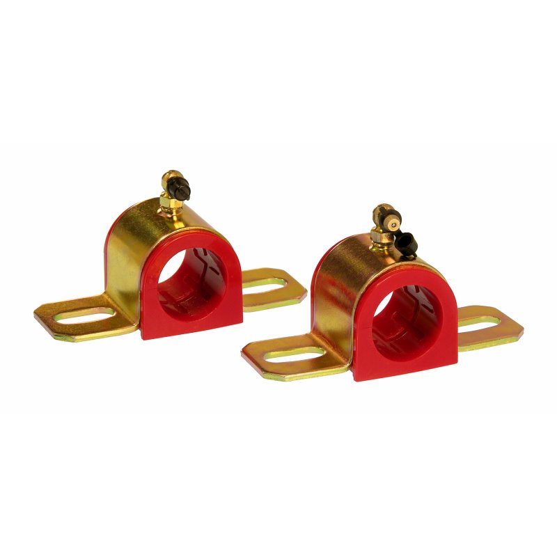 Prothane Universal 90 Deg Greasable Sway Bar Bushings - 31MM - Type B Bracket - Red