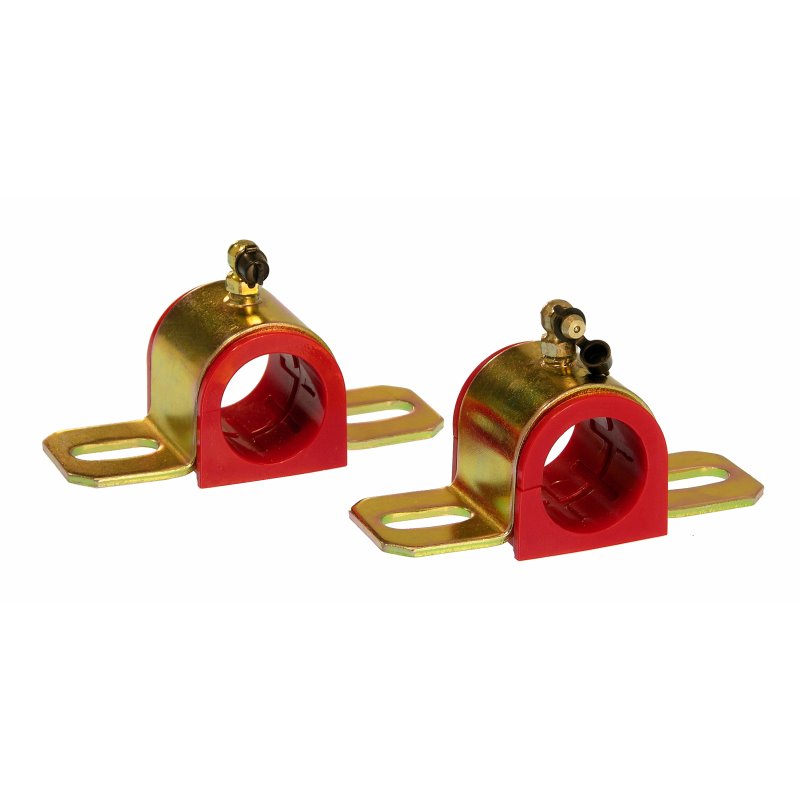 Prothane Universal 90 Deg Greasable Sway Bar Bushings - 32MM - Type B Bracket - Red