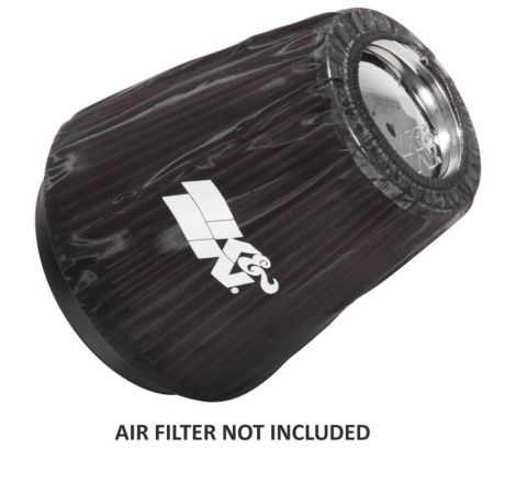 K&N Black Drycharger Round Tapered Custom Air Filter Wrap