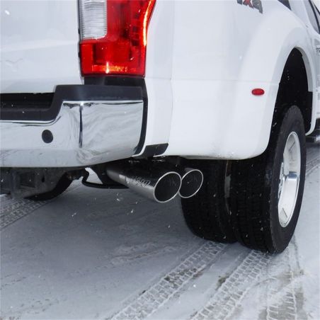 MBRP 17-19 Ford F-250/350/450 6.7L 4in Filter Back Single Side Dual Exit T409 Exhaust System