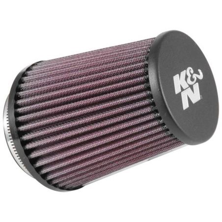 K&N Universal Rubber Filter 3in Flg 4-1/2inch OD B / 2-1/4inch H - Black Top