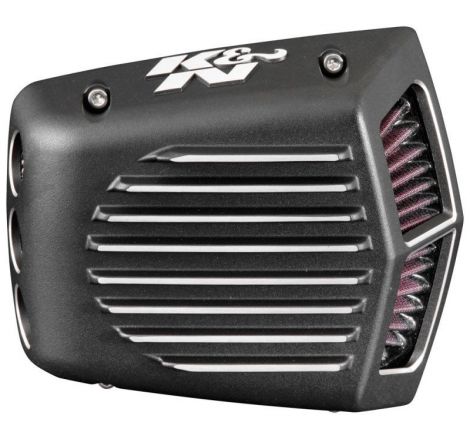 K&N Street Metal Intake System for 01-16 Harley Davidson Softail/Dyna - Shaker Black