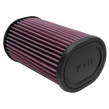 K&N Filter Universal Rubber Oval Straight 4.5in OL x 3.75in OW x 7in Height 20 Degree Angle