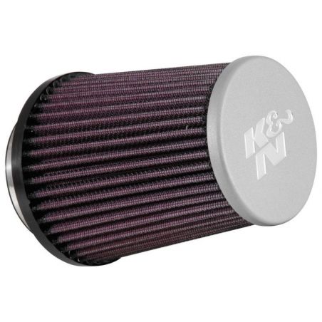 K&N Universal Rubber Filter 3in Flg 4-1/2inch OD B / 2-1/4inch H - Silver Top