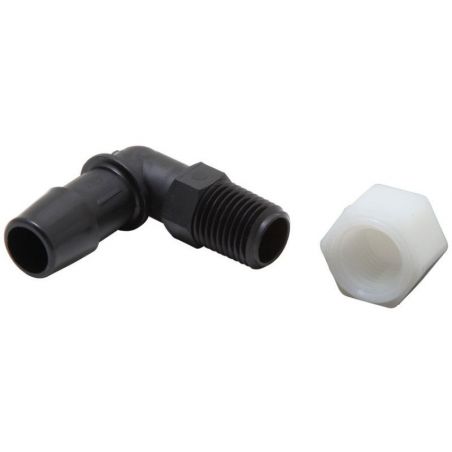 K&N Air Filter Vent Kit - White - 90 Degree Plastic 0.50in Flange 1.75in H 1.75in L