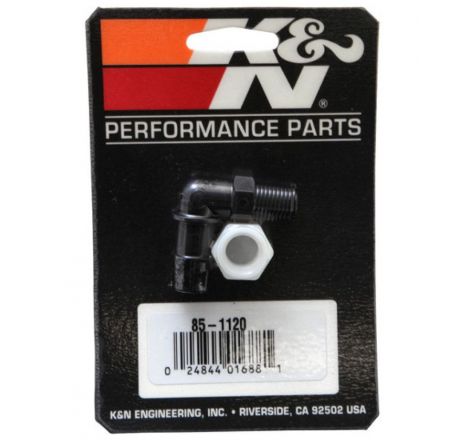 K&N Air Filter Vent Kit - White - 90 Degree Plastic 0.50in Flange 1.75in H 1.75in L