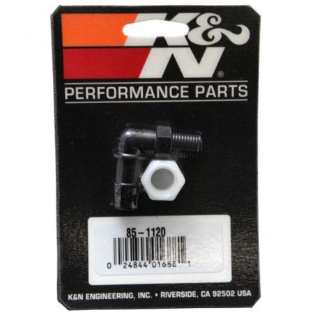 K&N Air Filter Vent Kit - White - 90 Degree Plastic 0.50in Flange 1.75in H 1.75in L