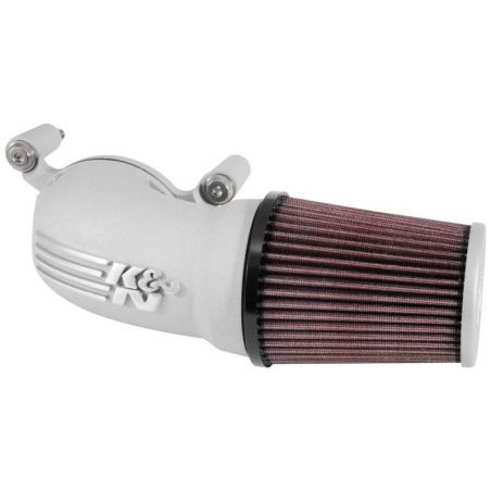 K&N 08-17 Harley-Davidson Touring Models Performance Air Intake System - Silver