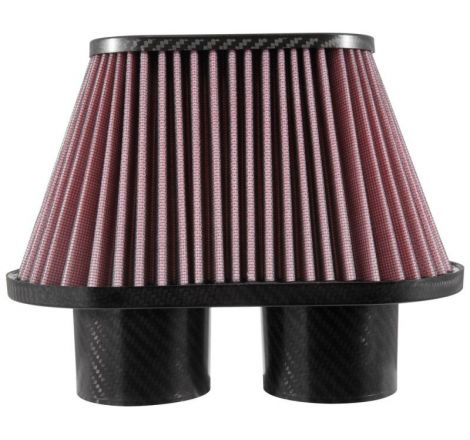 K&N Universal Air Filter - 3in Dual Flange / 10x5.125in Base / 6.375x3.0625in Top / 5.5in Height