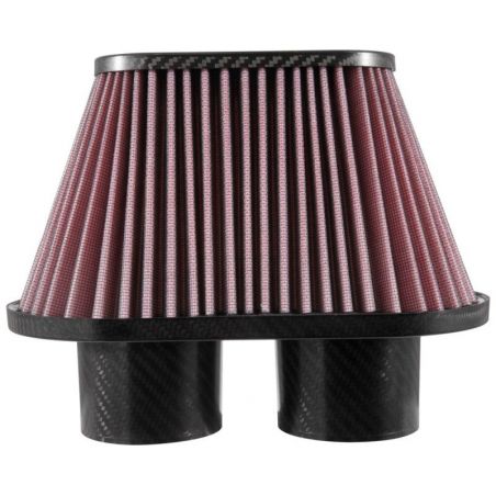 K&N Universal Air Filter - 3in Dual Flange / 10x5.125in Base / 6.375x3.0625in Top / 5.5in Height