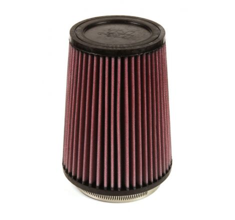 K&N Filter Universal Rubber Filter 4 inch Flange 5 3/8 inch Base 4 3/8 inch Top 7 inch Height