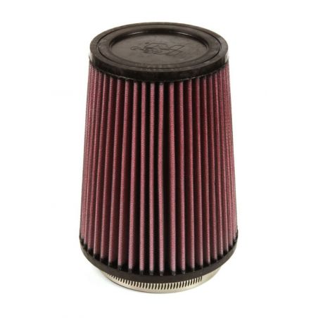 K&N Filter Universal Rubber Filter 4 inch Flange 5 3/8 inch Base 4 3/8 inch Top 7 inch Height