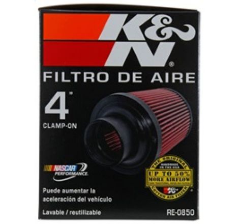 K&N Universal Air Filter (4in. Flange / 6in. Base OD / 4-5/8in. Top OD / 6in. Height)