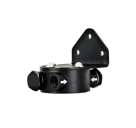 Mishimoto 3/4 - 16 Thread Remote Oil Filter Mount - Black