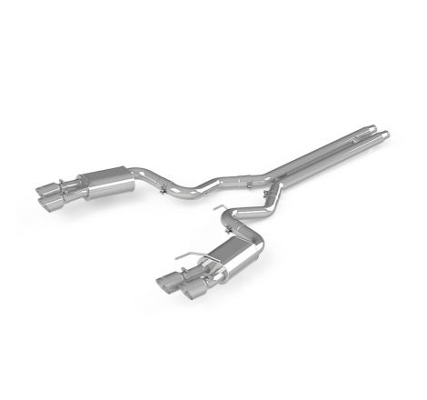 MBRP 18-19 Ford Mustang GT 5.0 3in Dual Split Rear Cat Back w/ Quad 4.0in Dual Wall Tips- T304