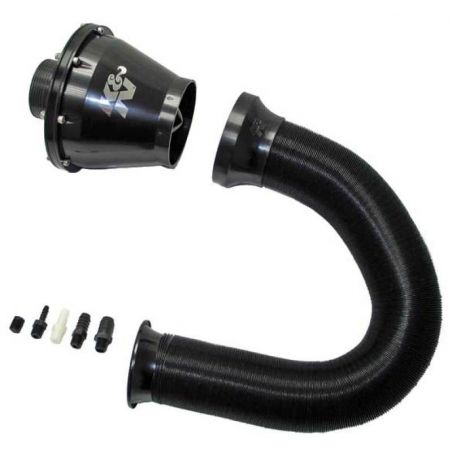 K&N Universal Apollo Black Cold Air Intake - 70mm OD FLG PP