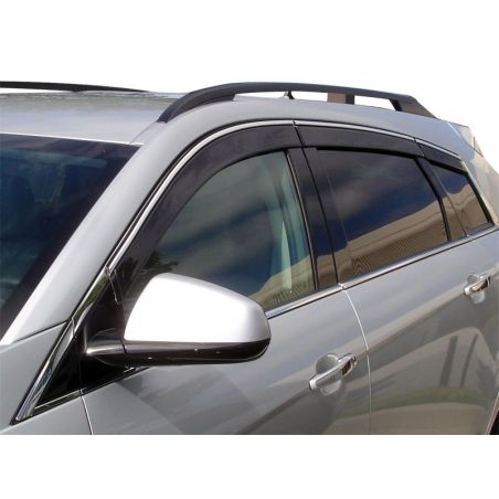 AVS 10-17 Cadillac SRX Ventvisor Low Profile Deflectors 6pc - Smoke w/Chrome Trim