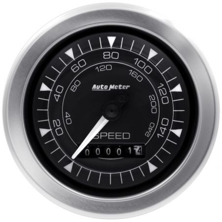 Autometer Chrono 3-3/8in 160MPH Electric Programmable Speedometer Gauge