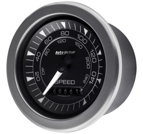 Autometer Chrono 3-3/8in 160MPH Electric Programmable Speedometer Gauge