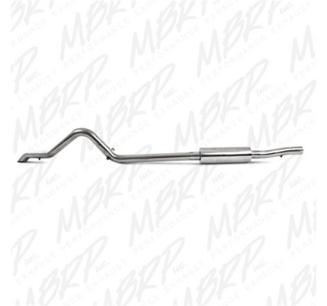 MBRP 2007-2009 Jeep Wrangler (JK) 3.8L V6 4 dr Off-Road Tail Pipe Muffler before Axle