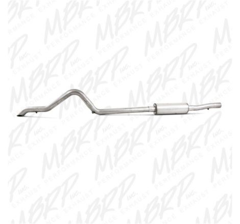 MBRP 2007-2009 Jeep Wrangler (JK) 3.8L V6 4 dr Off-Road Tail Pipe Muffler before Axle