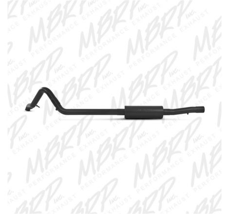 MBRP 2007-2009 Jeep Wrangler (JK) 3.8L V6 4 dr Off-Road Tail Pipe Muffler before Axle