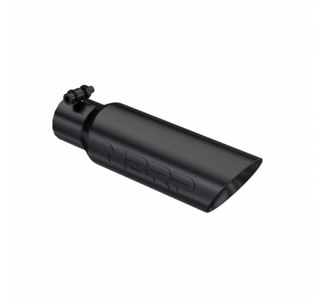 MBRP Universal Tip 3.5 O.D. Dual Wall Angled 2.5 inlet 12 length - Black Finish